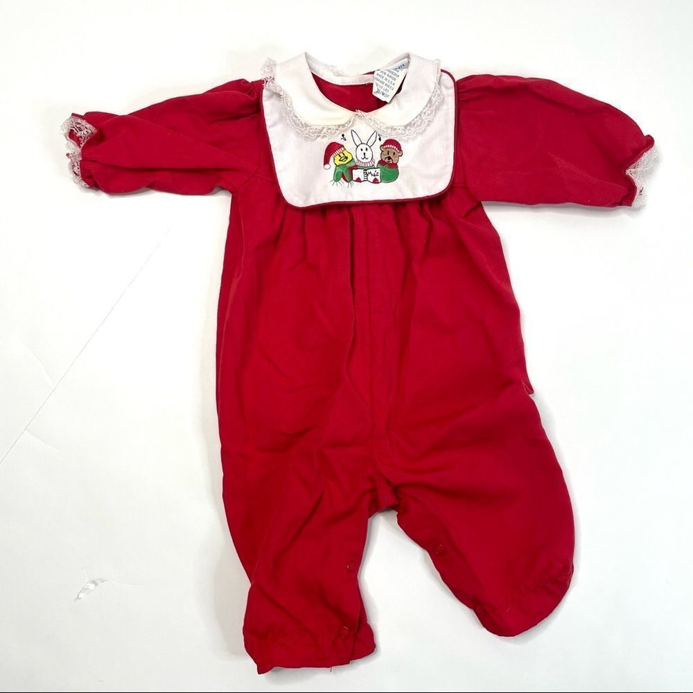 Vintage Red Christmas Outfit